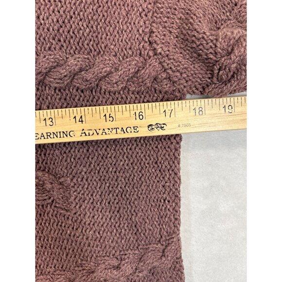 J.Jill Sweater Womens Small Purple Mauve Heavy Knit Silk Linen Blend - Picture 4 of 6